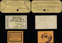 zestaw 3 bonów 1916–1920, w zestawie: 10 fenigów