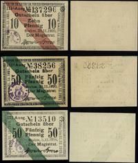 zestaw: 10 i 2 x 50 fenigów 1918–1921, 10 fenigó