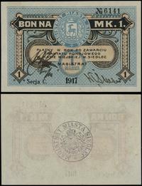 bon na 1 markę 1917, seria C, numeracja 6141, mi