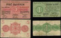 zestaw: 1 i 5 złotych 1939, seria IA i ID, razem