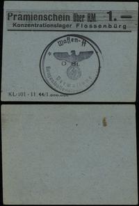 bon na 1 markę 1944, bez numeracji, papier niebi