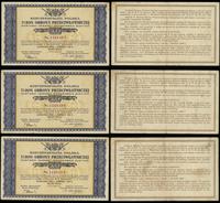 zestaw: 3 x bon na 20 złotych 1.06.1939, numerac