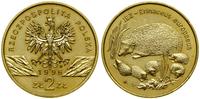 2 złote 1996, Warszawa, Jeż – Erinaceus europaeu
