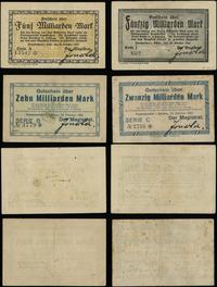 zestaw 4 banknotów 1923, w zestawie: 5 miliardów