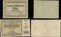 zestaw 2 bonów 1923, 1.000.000 marek 15.08.1923 