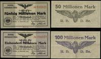 zestaw: 50 i 100 milionów marek 27.09.1923, nume