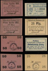 zestaw 4 bonów 1917–1920, Lewin Brzeski, 25 feni