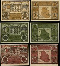 banknoty zastępcze, zestaw: 50 fenigów, 1 marka, 2 marki, ważne do 30.06.1921
