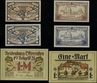 zestaw 3 bonów 1920–1921, Nidzica /Neidenburg i.