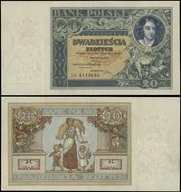 20 złotych 20.06.1931, seria DK. , numeracja 611