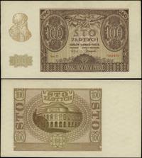 100 złotych 1.03.1940, seria D, numeracja 786267