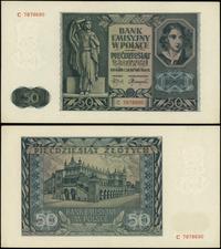 50 złotych 1.08.1941, seria C, numeracja 7878690