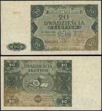 20 złotych 15.07.1947, seria C, numeracja 166038