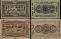 zestaw: 1 marka i 2 marki 4.04.1918, Kowno, raze