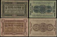 zestaw: 1 marka i 2 marki 4.04.1918, Kowno, raze