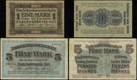 zestaw: 1 marka i 5 marek 4.04.1918, Kowno, raze