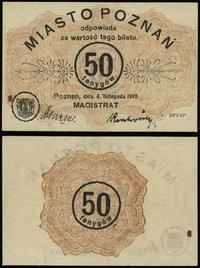 Wielkopolska, 50 fenigów, 4.11.1919