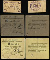 zestaw 3 bonów 1914, w zestawie: 10 kopiejek bez