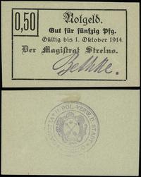 50 fenigów 1.10.1914, stempel na stronie odwrotn