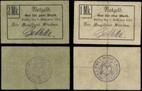 Wielkopolska, zestaw: 1 i 2 marki, 1.10.1914