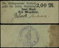 2 marki bez daty (1914), stempel na stronie odwr