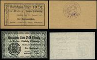 zestaw 2 bonów: 1917–1919, 10 fenigów Szubin i 5