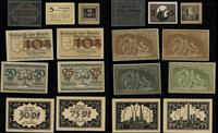zestaw 13 bonów 1918–1921, nominały: 2 fenigi, 5