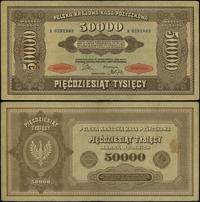 50.000 marek polskich 10.10.1922, seria A, numer