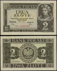 2 złote 26.02.1936, seria BS, numeracja 4286255,