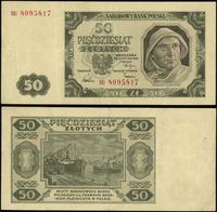 50 złotych 1.07.1948, seria BG, numeracja 809581