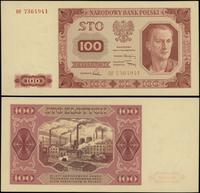 100 złotych 1.07.1948, seria DF, numeracja 73649