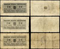 Łotwa, zestaw: 1, 3, 5 kopiejek, 1915
