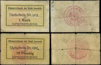 zestaw: 50 fenigów i 1 marka bez daty (9.09.1914