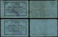 zestaw: 2 x bon na 1 markę bez daty (1914), nume
