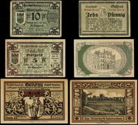 zestaw 3 bonów 1919–1922, w zestawie: 5 fenigów 