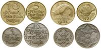 Polska, zestaw: 2 x 5 fenigów (1923 i 1932) i 2 x 10 fenigów (1923 i 1932)