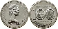 1 dolar 1974, Ottawa, Winnipeg 1874–1974, srebro
