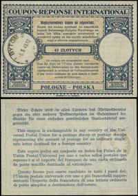 kupon na 45 złotych 1949, ostemplowany w Bytomiu