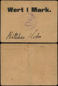 1 marka bez daty (1914), karton kremowy, podpisy