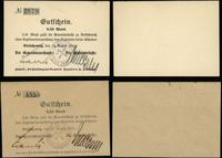 Śląsk, zestaw 5 bonów, ważne od 12.08.1914 do 31.12.1914