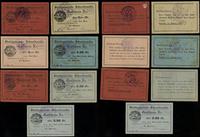 zestaw 7 bonów 12.08.1914, w zestawie: 1 marka (