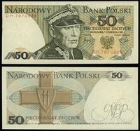 50 złotych 1.06.1982, seria DM, numeracja 787060