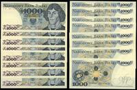 Polska, zestaw: 8 x 1.000 złotych, 1.06.1982