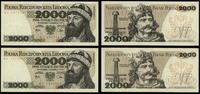 Polska, zestaw: 2 x 2.000 złotych, 1.06.1979