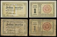Wielkopolska, zestaw: 2 x 1 marka, 23.10.1919