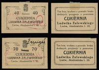 Galicja, zestaw: 40 halerzy bez daty (1918) i 70 fenigów bez daty (1920?)