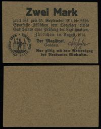 Śląsk, 2 marki, ważne od sierpnia 1914 do 15.09.1914