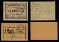 Prusy Wschodnie, zestaw: 50 fenigów i 3 marki, 1914–1919