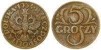 5 groszy 1934, Warszawa, rzadki rocznik, Parchim