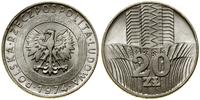 20 złotych 1974, Warszawa, wieżowiec i kłosy, mi